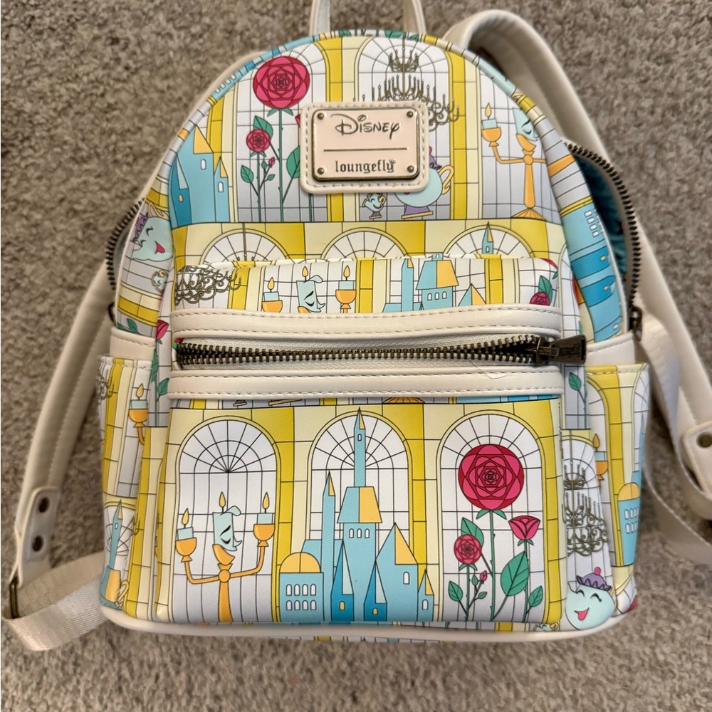 Loungefly Disney Stained Glass Design Backpack